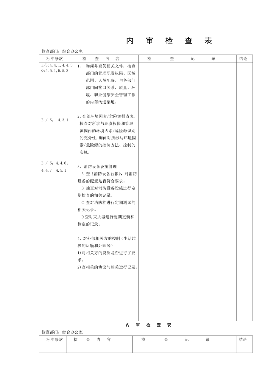 内审检查表[004].doc_第1页