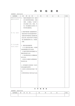 内审检查表[004].doc