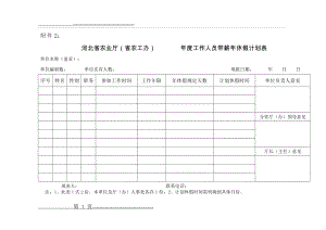 年休假计划表和休假申请表(3页).doc