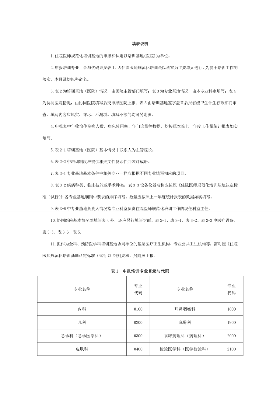 口腔科住院医师规范化培训基地申报表.doc_第2页