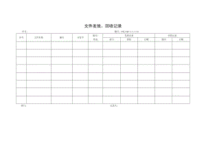 医疗器械公司质量手册表格.doc