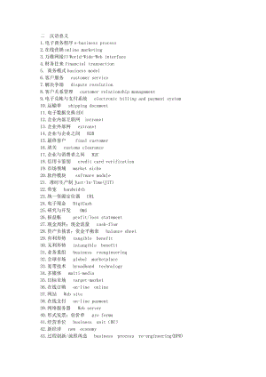 电子商务英语-汉译英.doc