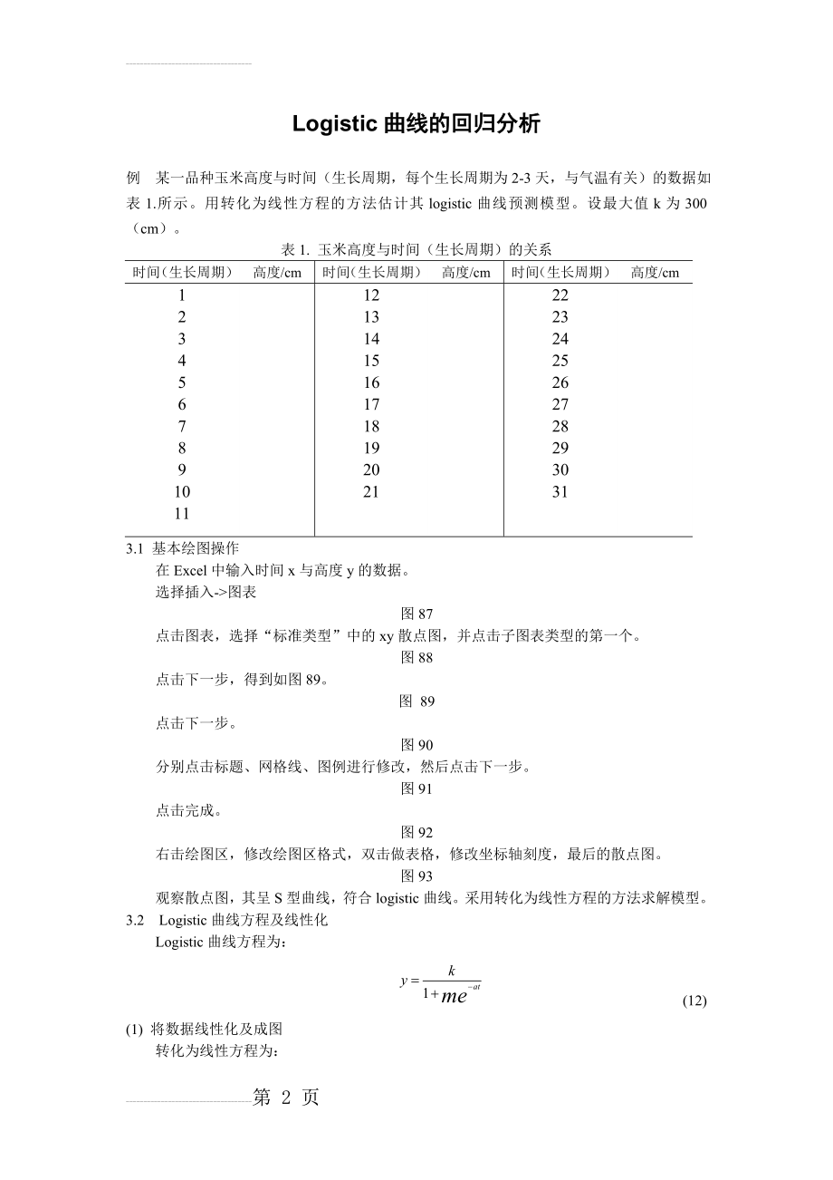 图文举例详细讲解Logistic曲线的回归分析(4页).doc_第2页