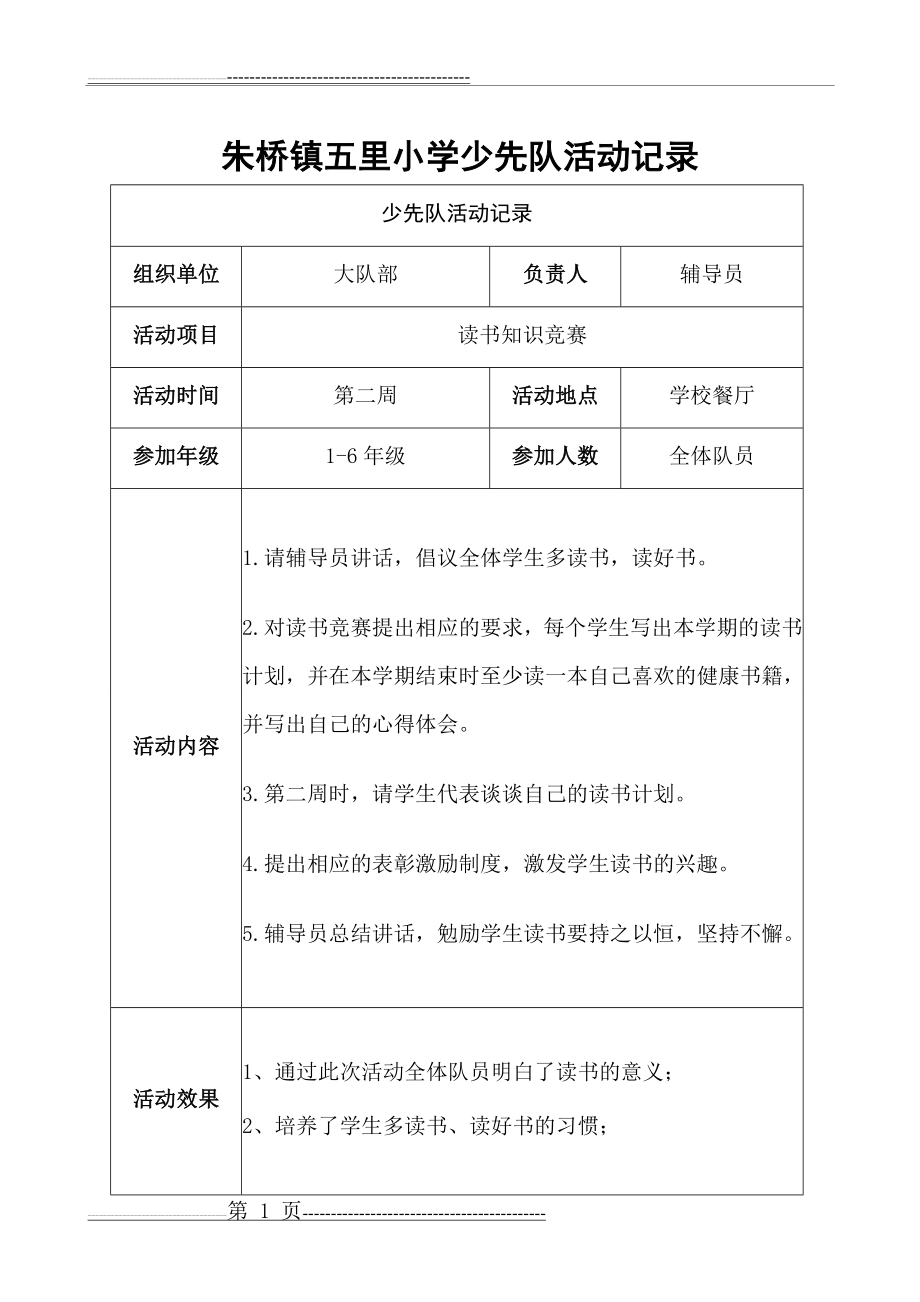 少先队活动记录78719(11页).doc_第1页