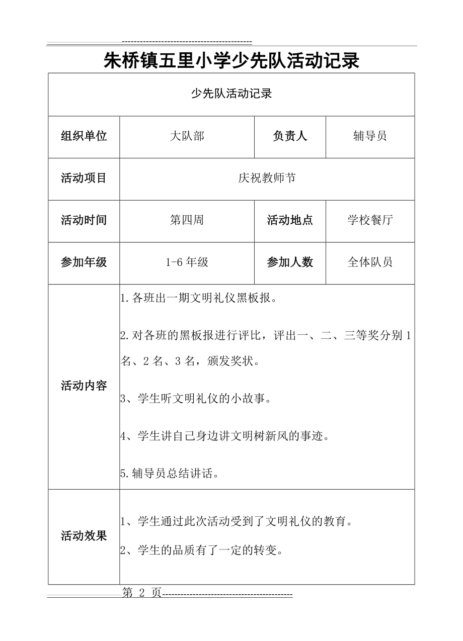 少先队活动记录78719(11页).doc_第2页