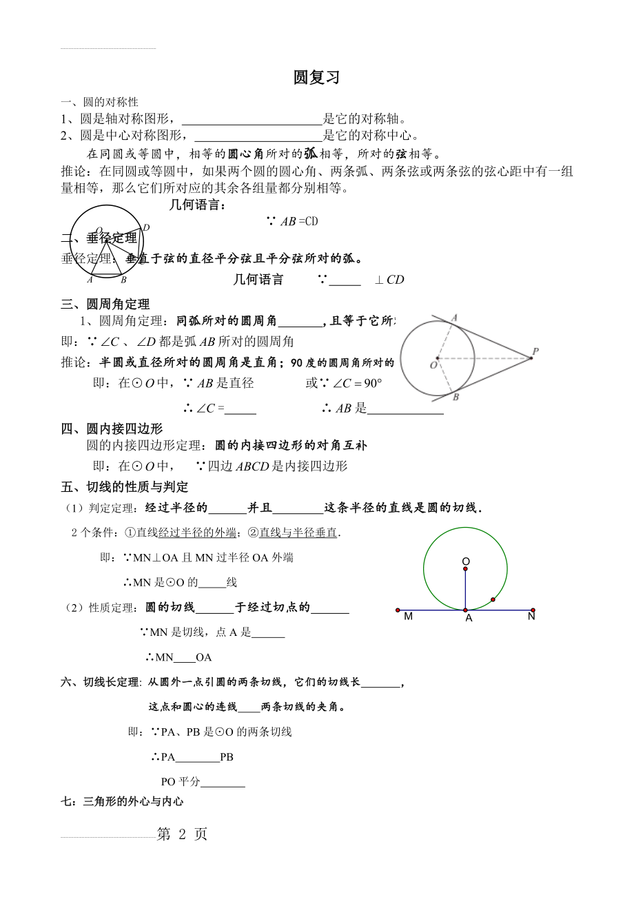 圆知识点复习(4页).doc_第2页