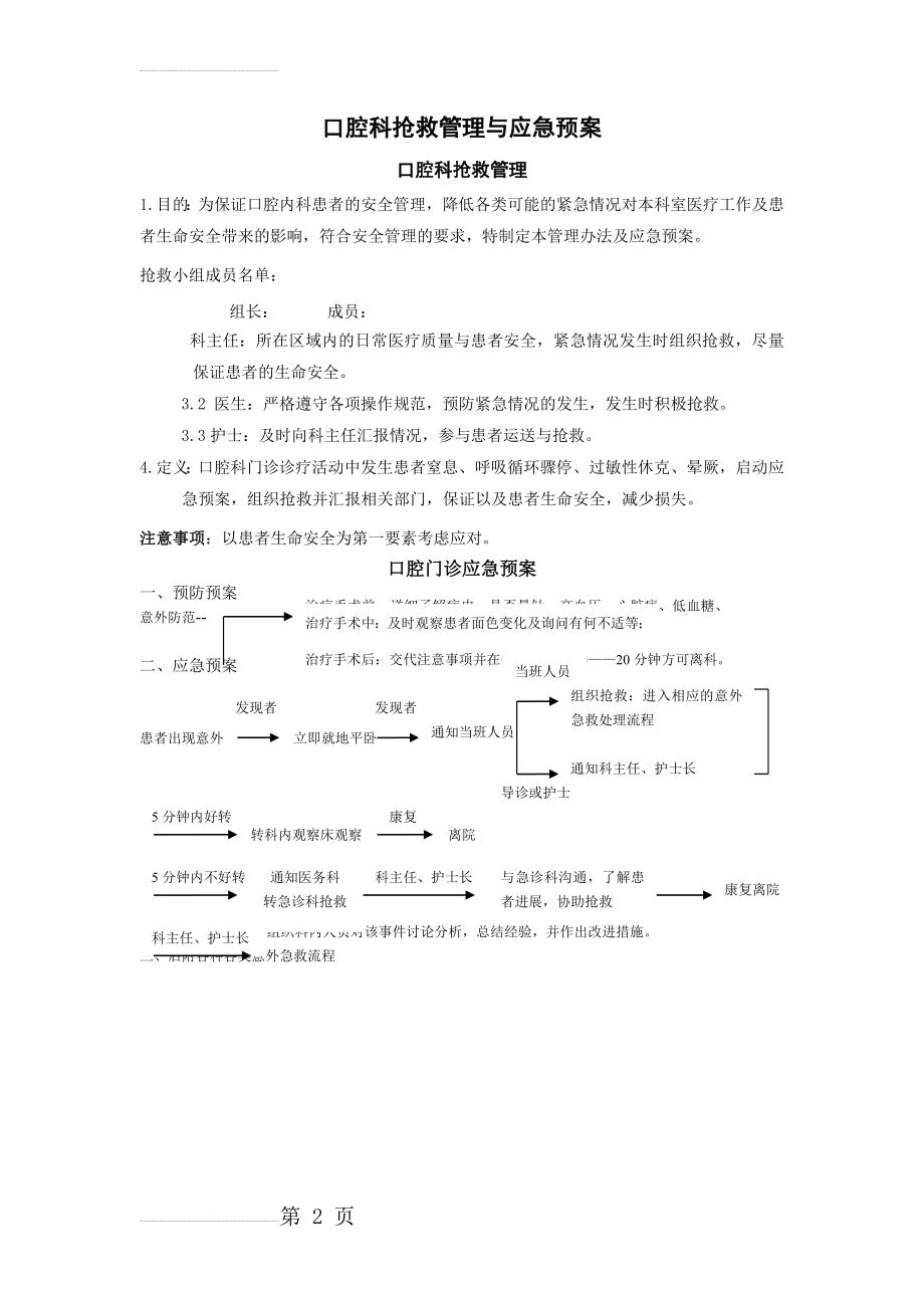 口腔门诊应急预案(2页).doc_第2页