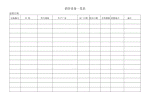 药品GSP文件 设备（仪器）验收单.docx