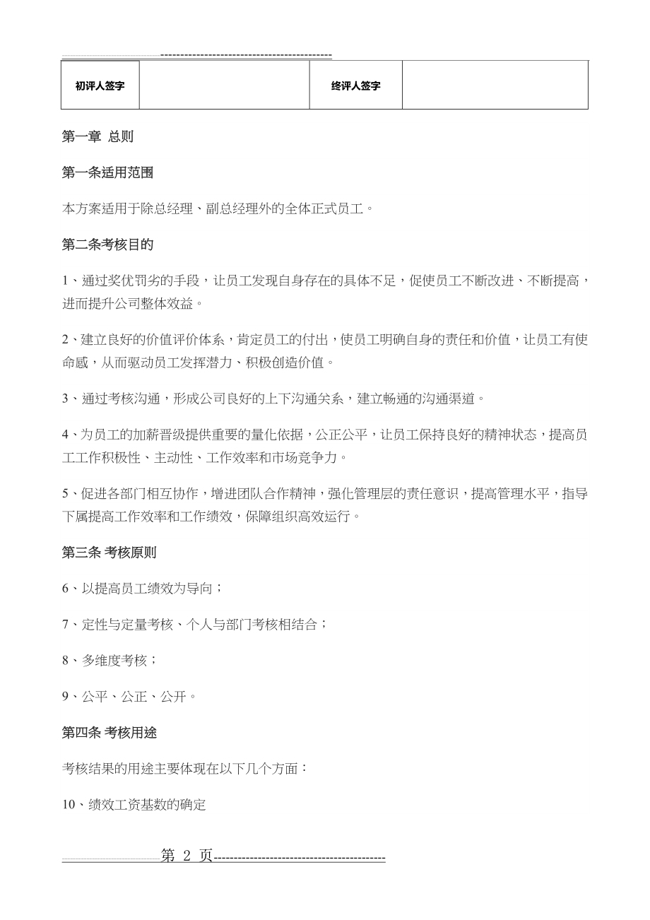 工程部弱电工程师月绩效考核表(6页).doc_第2页