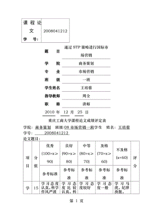 通过STP策略进行国际市场营销.docx