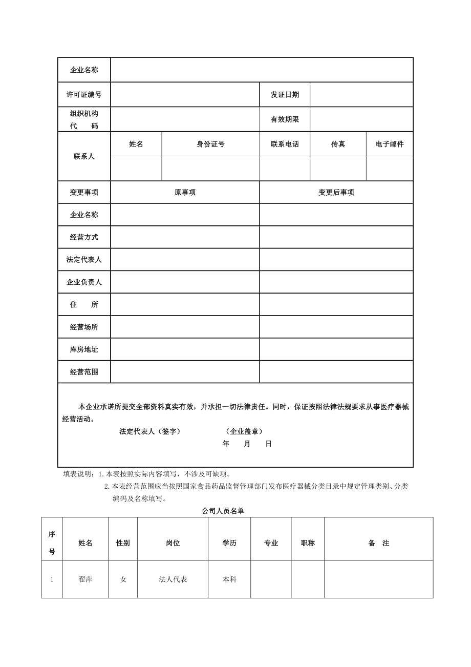 医疗器械经营许可证经营地址仓库地址变更示范讲解.doc_第2页