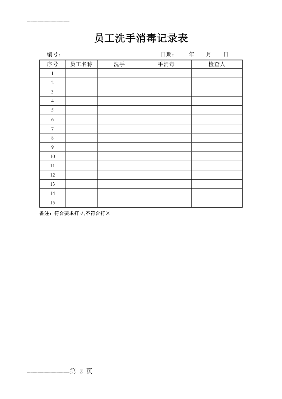 员工洗手消毒记录表(2页).doc_第2页