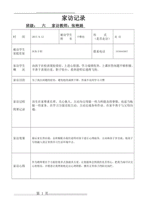 家访记录表(21页).doc