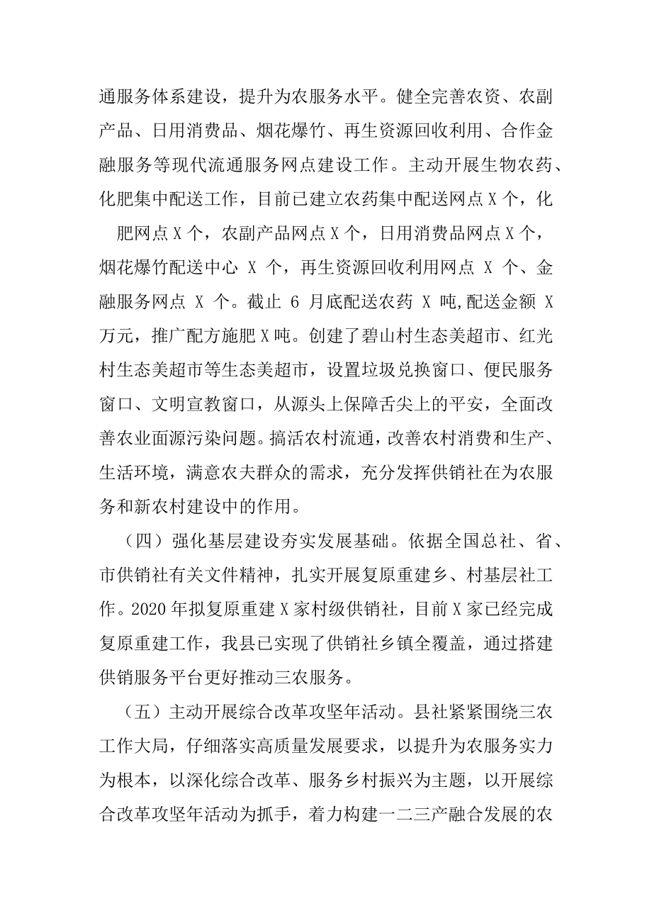 供销社上半年工作总结及下半年工作计划打算.docx_第2页