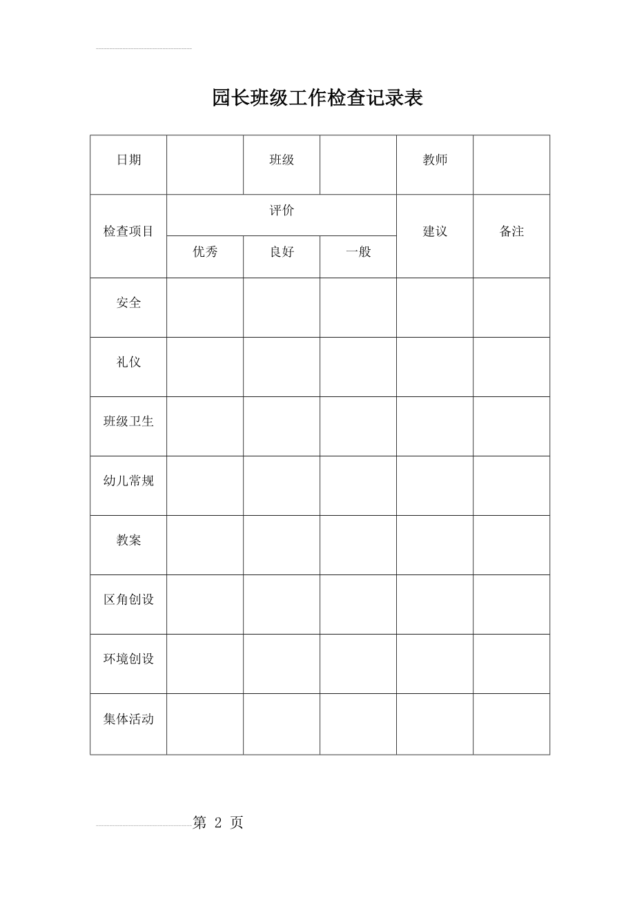 园长班级工作检查记录表(2页).doc_第2页