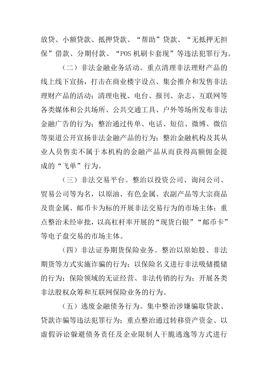 XX街道非法金融活动专项治理工作方案.docx_第2页