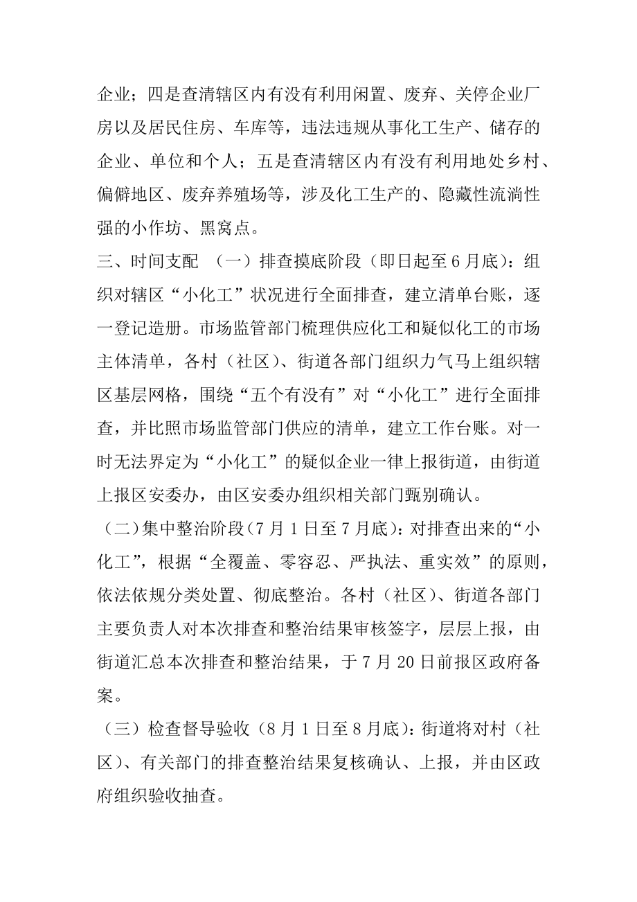 区XX街道违法违规“小化工”百日专项整治行动实施方案.docx_第2页