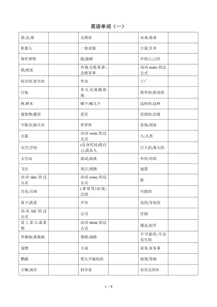 英语单词初二下.doc_第1页