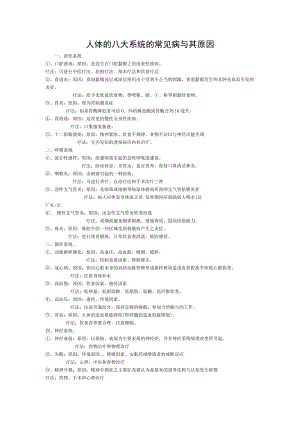 人体的八大系统的常见病及其原因[003].doc