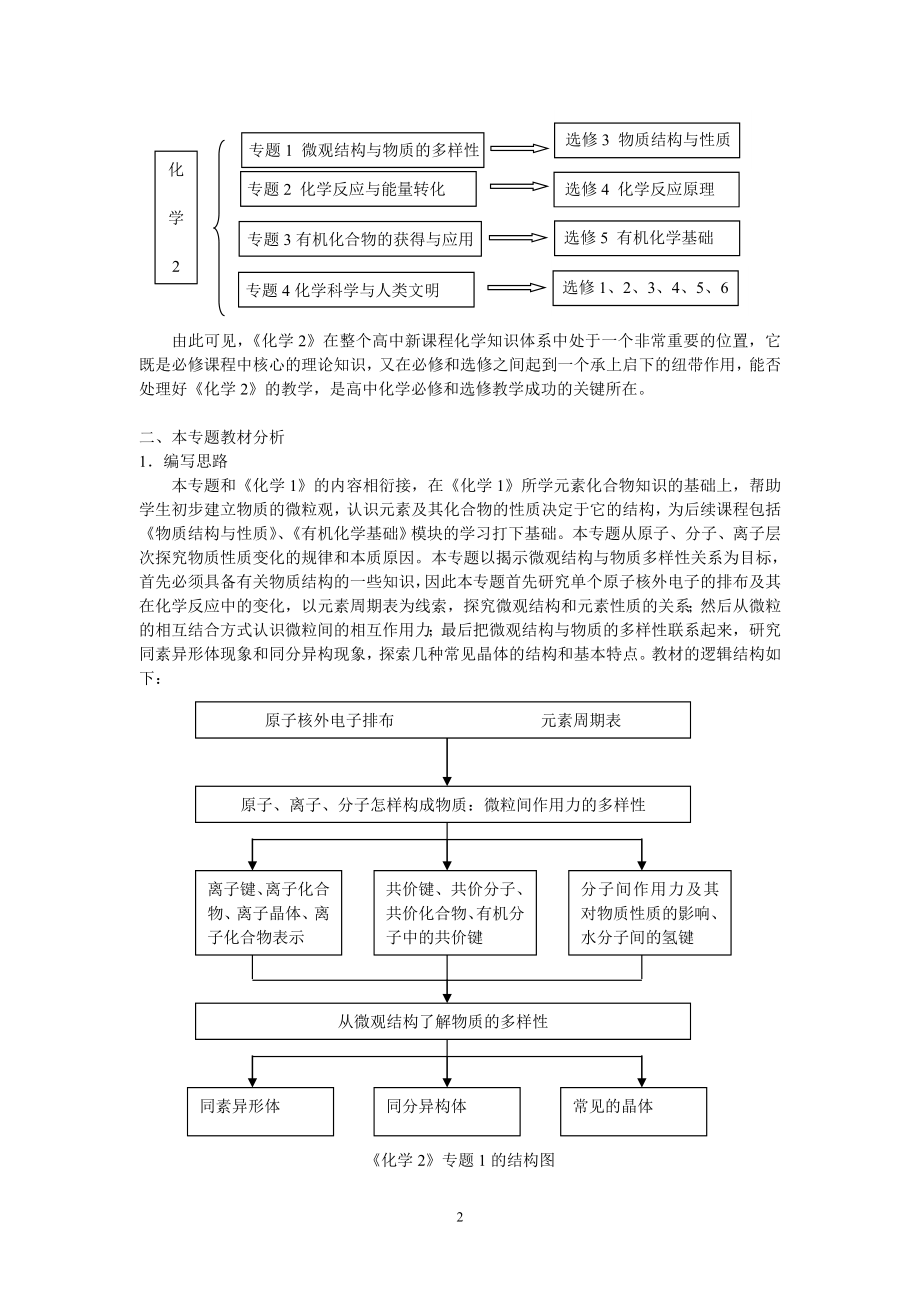 专题1微观结构与物质多样性解读.doc_第2页