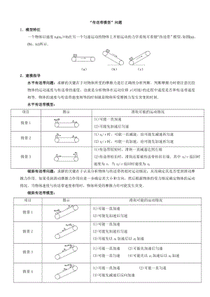 高三一轮复习传送带模型.doc