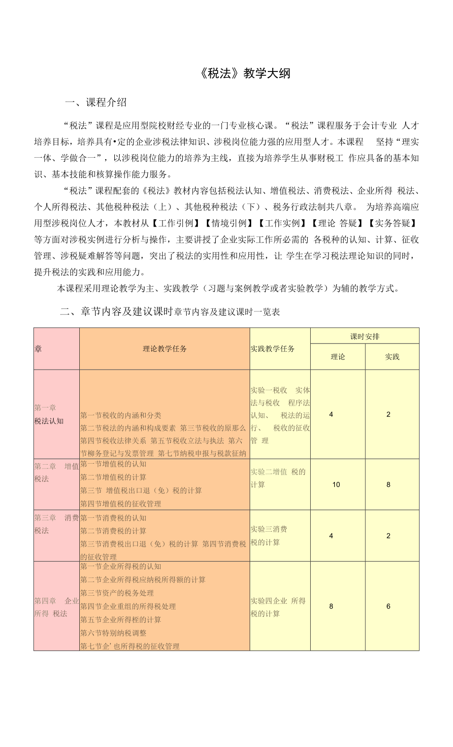 税法(第6版) 教学大纲.docx_第1页