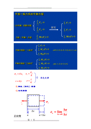 工程力学(静力学与材料力学)公式整理(17页).doc