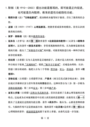 教育心理学家代表著作以及理论.docx