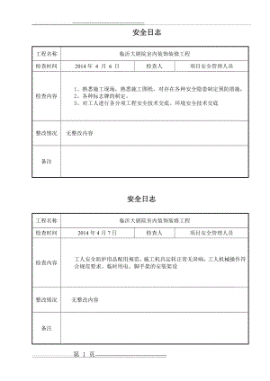 工程安全日志(80页).doc