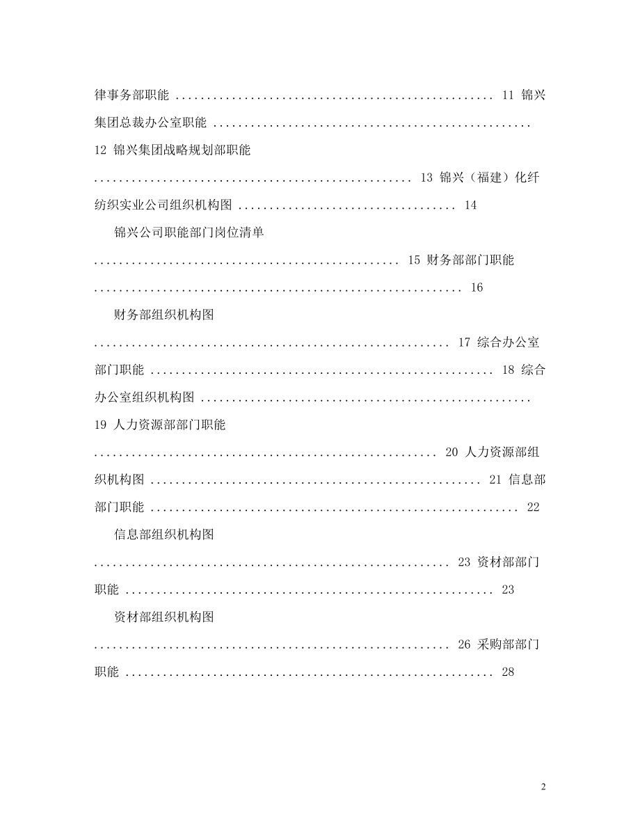 精品资料-福建锦兴化纤公司组织手册.doc_第2页