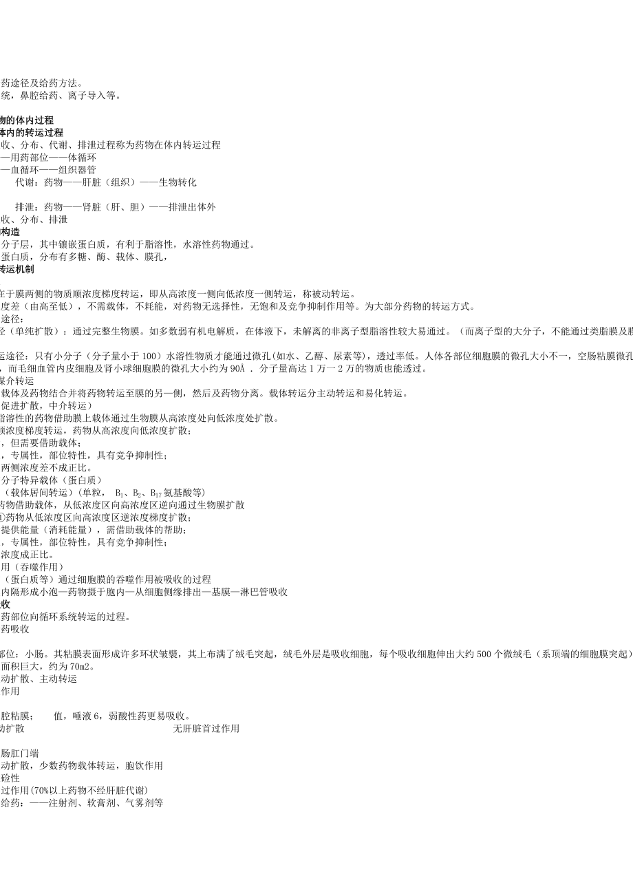 中药药剂学生物药剂学与药物动力学.doc_第2页