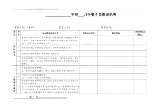 学校安全自查记录表(8页).doc