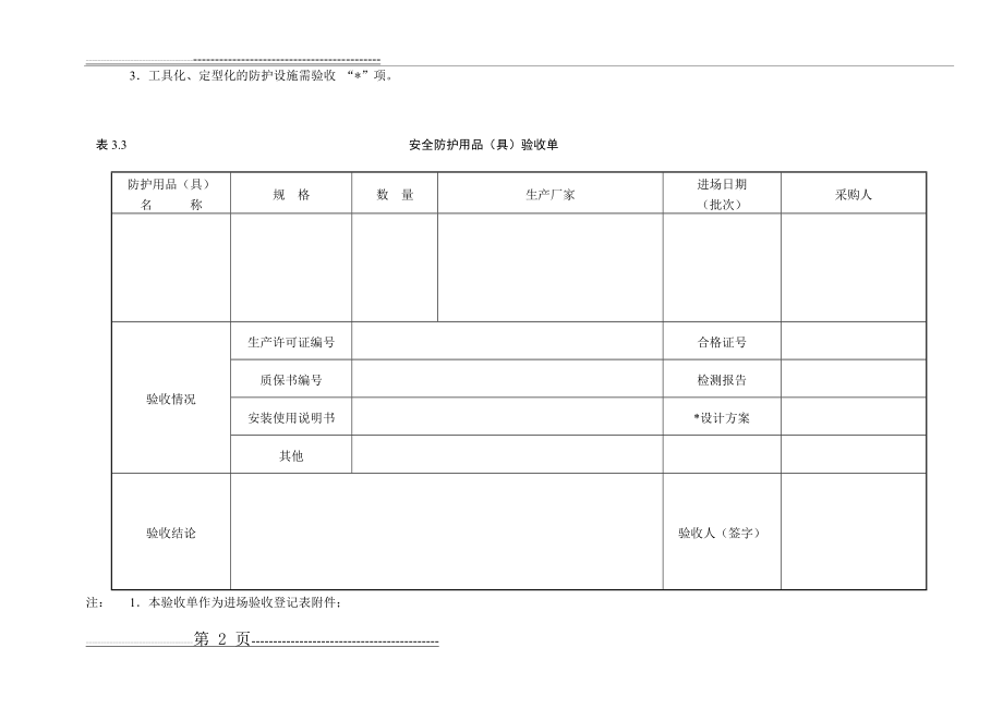 安全防护用品(具)验收单(9页).doc_第2页