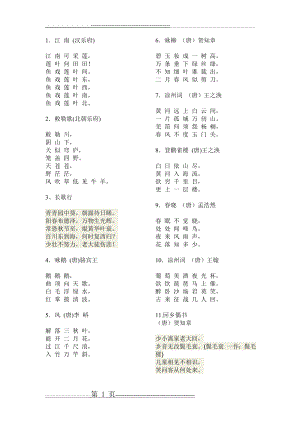 小学生必背古寺词72首(7页).doc