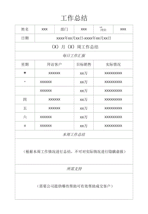 销售岗位月度通用工作总结.docx