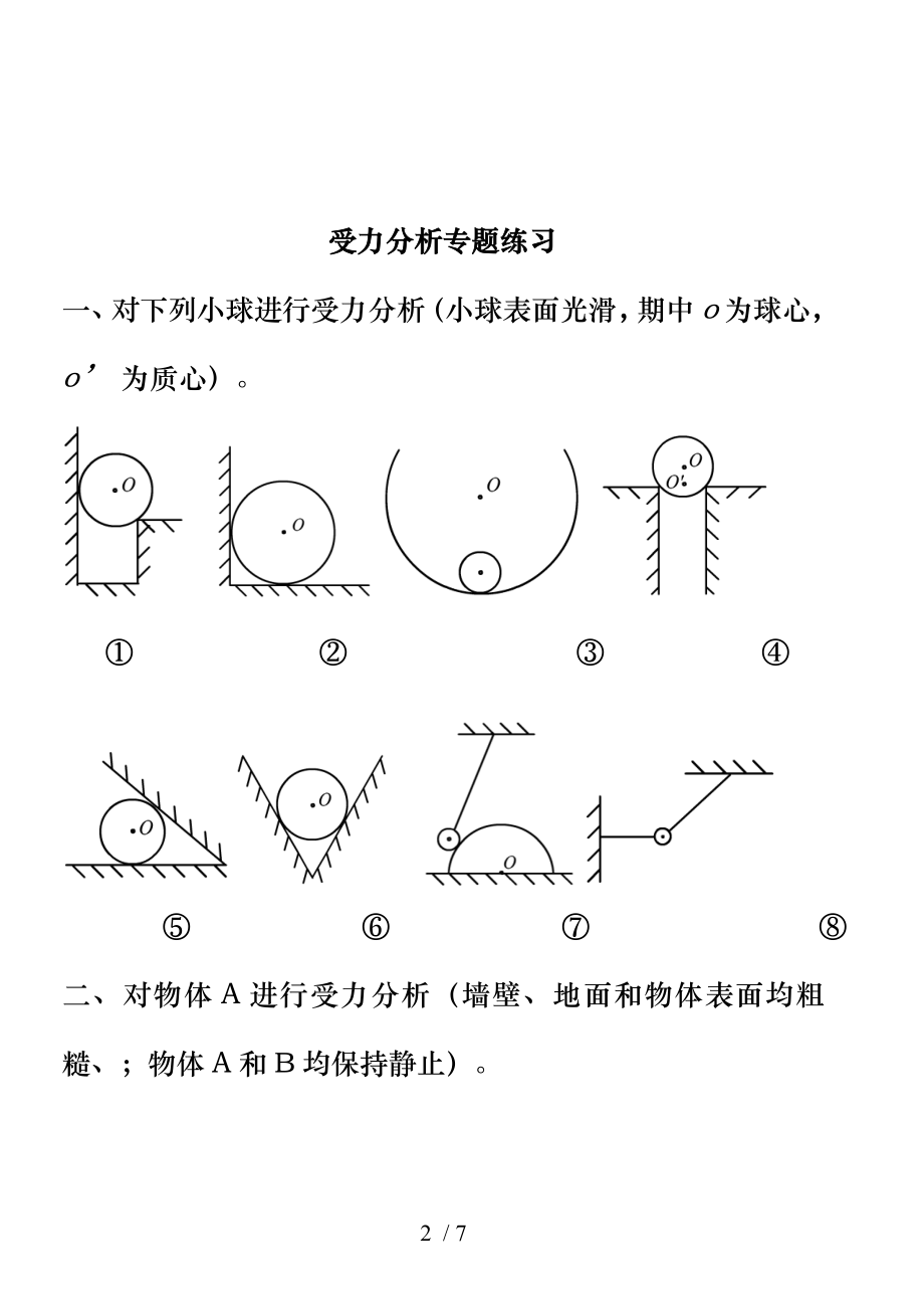 高一物理受力分析专题整理.doc_第2页