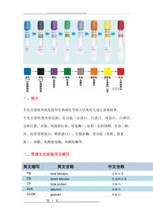 常规生化和血常规项目缩写及临床意义(北方生科)(21页).doc