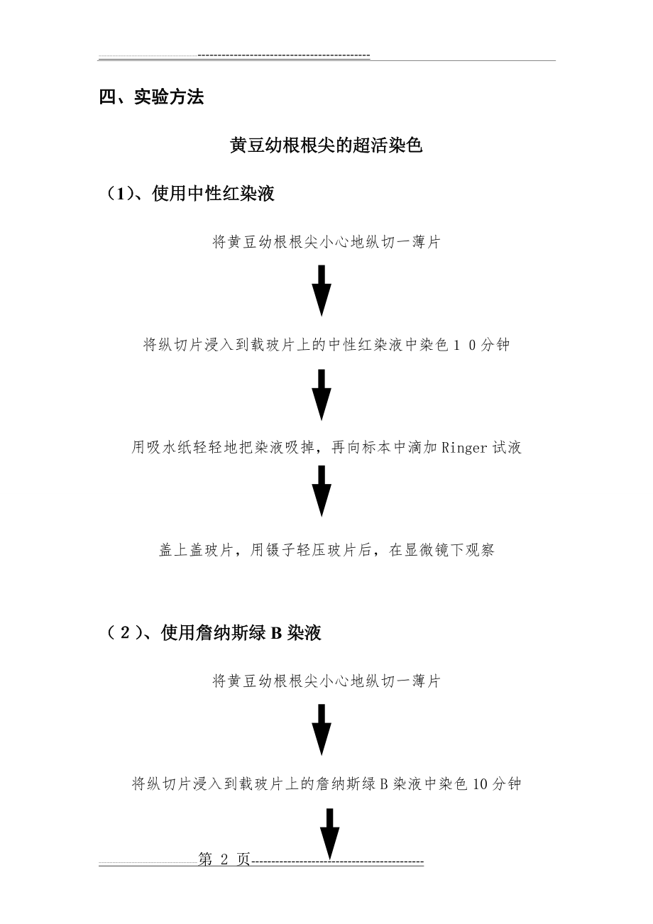 实验2 线粒体和液泡系的超活染色与观察(10页).doc_第2页