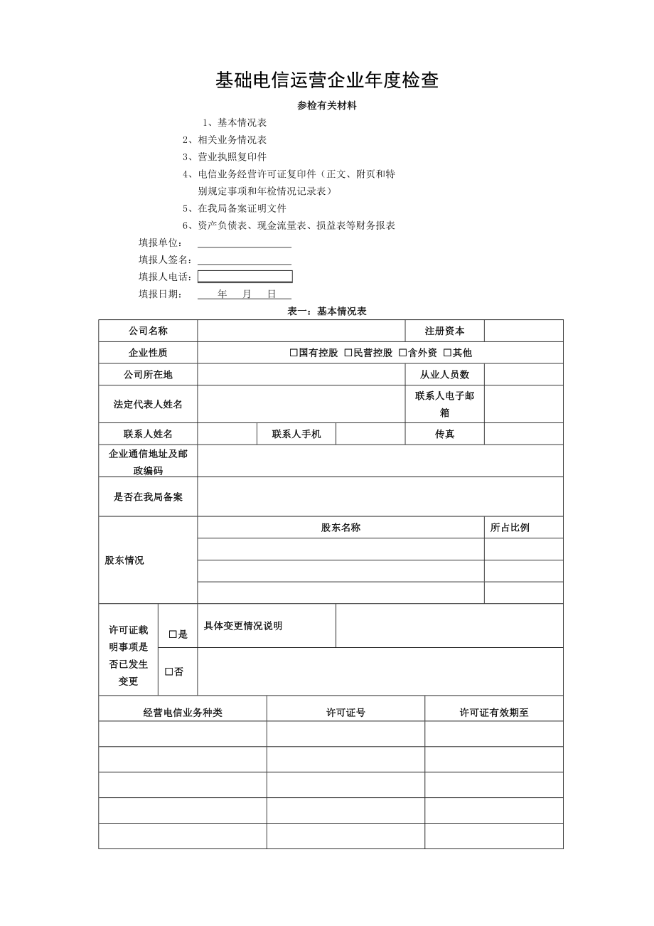 基础电信运营企业年度检查剖析.doc_第1页