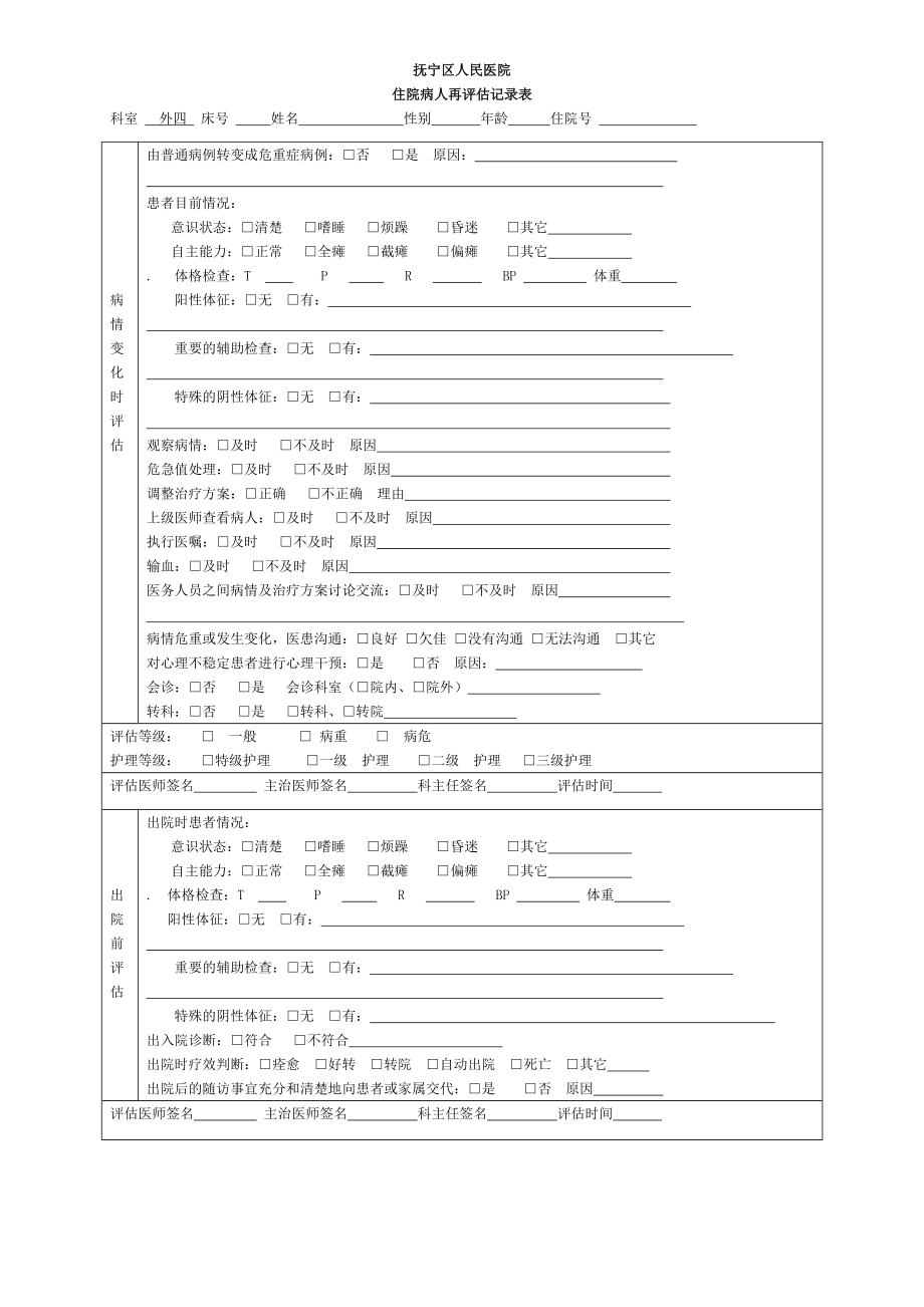 住院病人病情评估记录表.doc_第2页