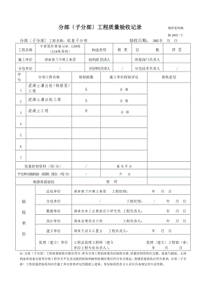 分部(子分部)工程质量验收记录.doc