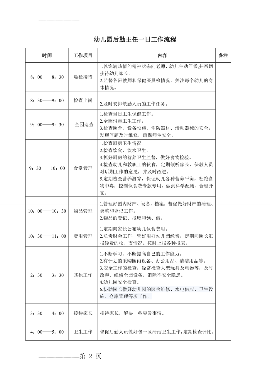 幼儿园后勤主任一日工作流程(2页).doc_第2页