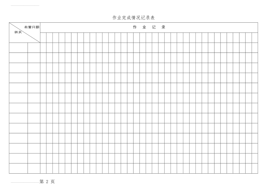 学生作业完成情况记录表(4页).doc_第2页