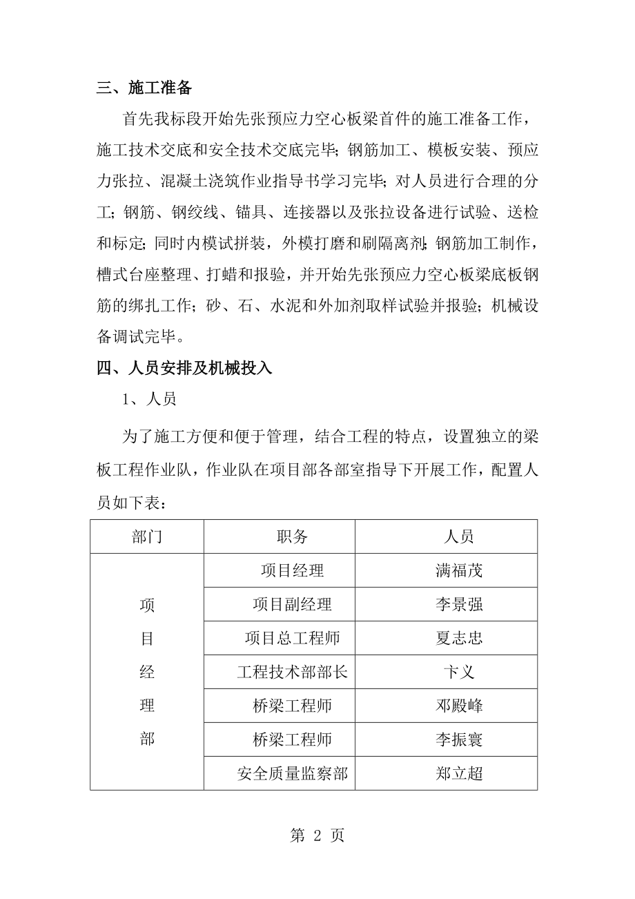 先张法空心板首件工程总结报告[1].doc_第2页