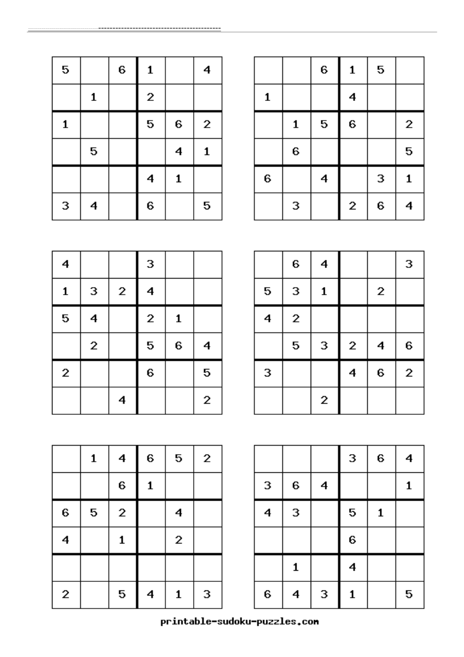 数独题目六宫格(30页).doc_第2页