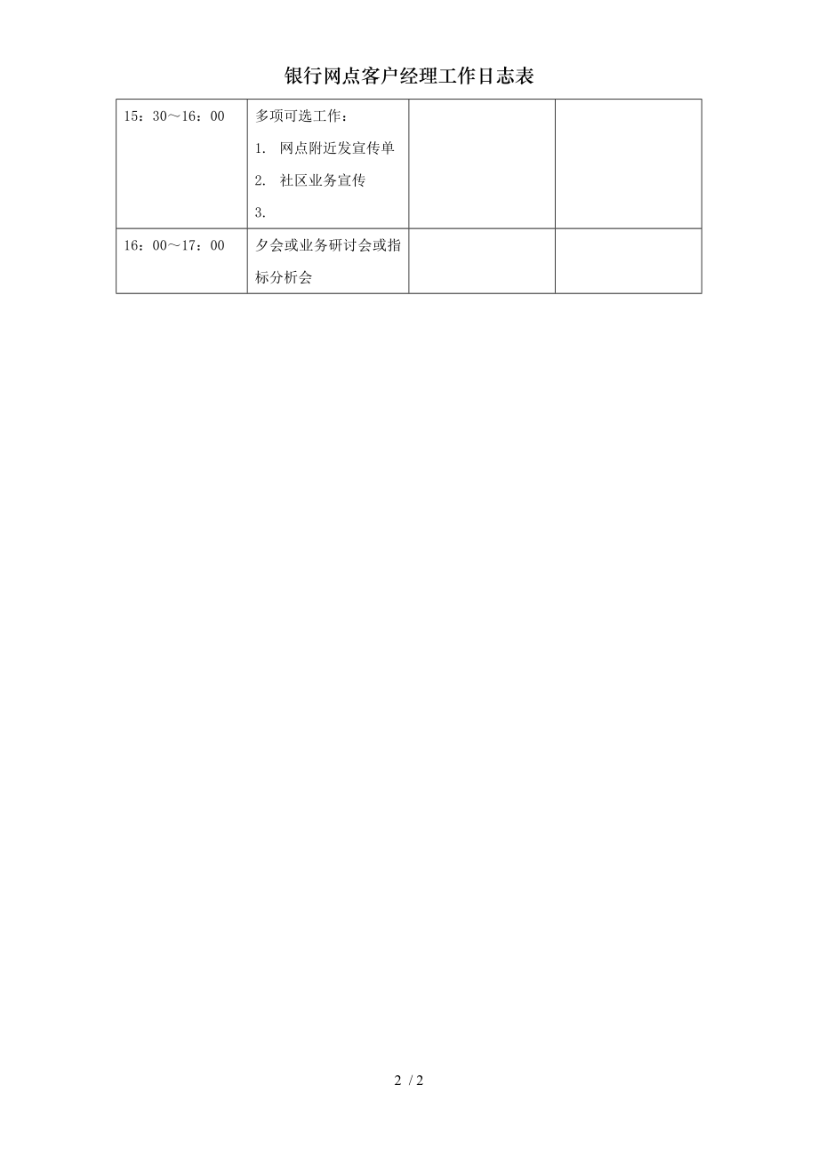 银行网点客户经理工作日志表.doc_第2页