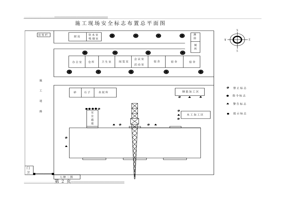 施工现场安全标志布置总平面图(2页).doc_第2页