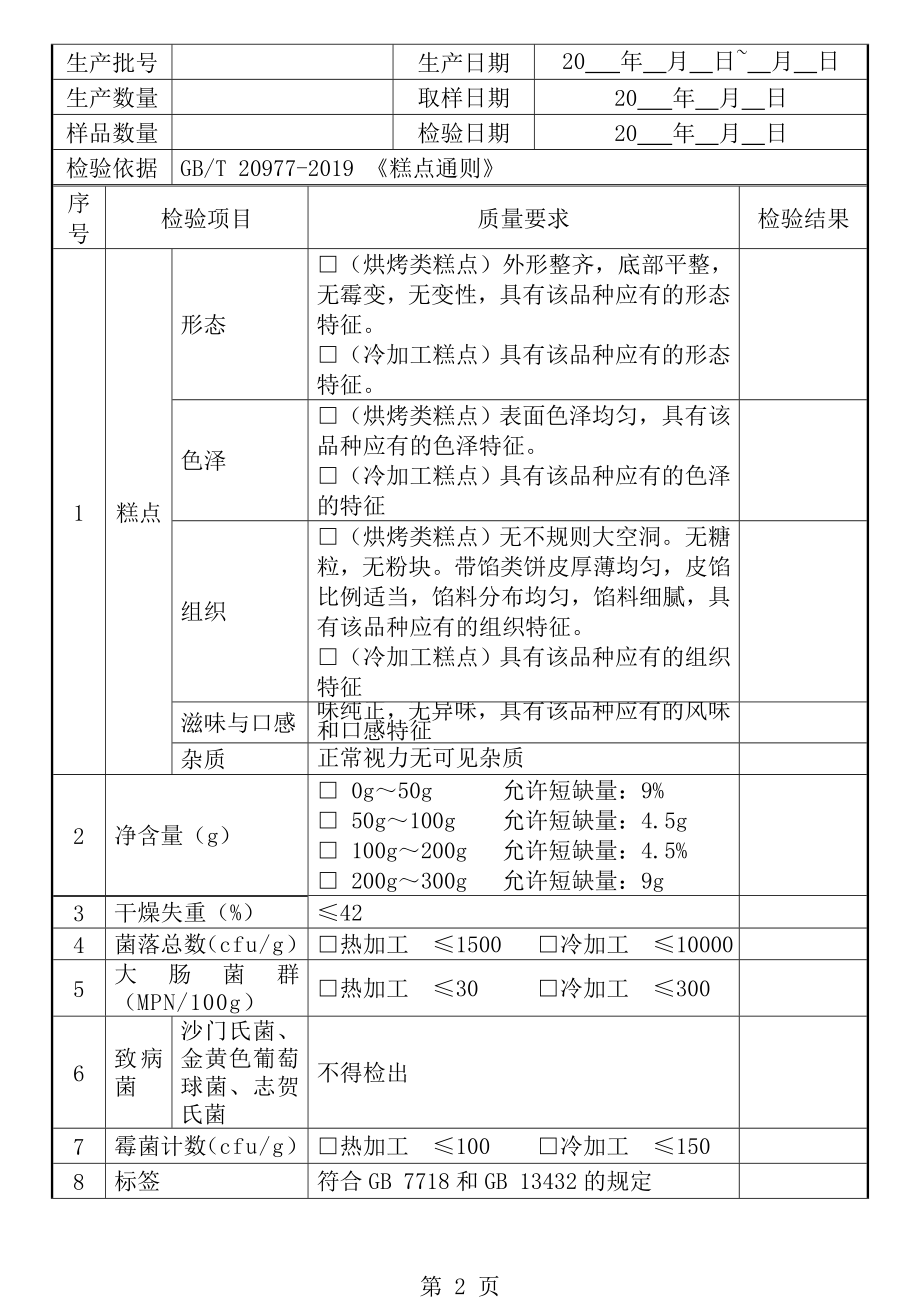 产品检验原始记录与检验报告[1].doc_第2页