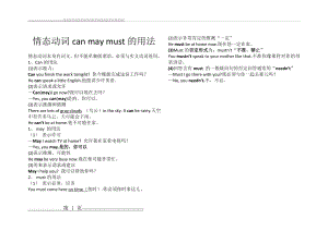 情态动词can may must的用法(1页).doc