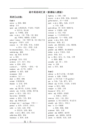 新课标人教版高中三年英语单词汇总文档(44页).doc